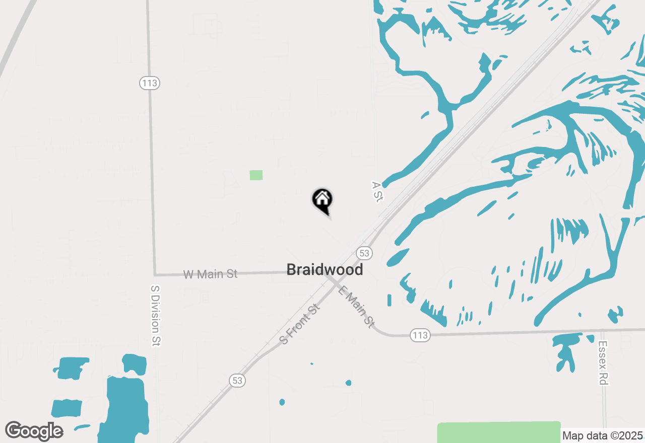 Map of 204 E 1st Street, Braidwood, IL 60408