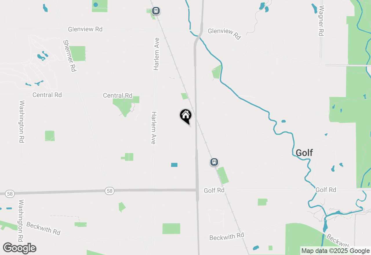 Map of 338 Nottingham Avenue, Glenview, IL 60025