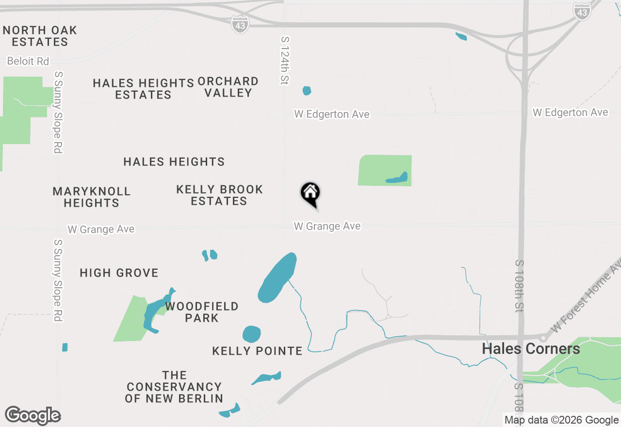 Map of 12155 W Luther Ave, Hales Corners, WI 53130