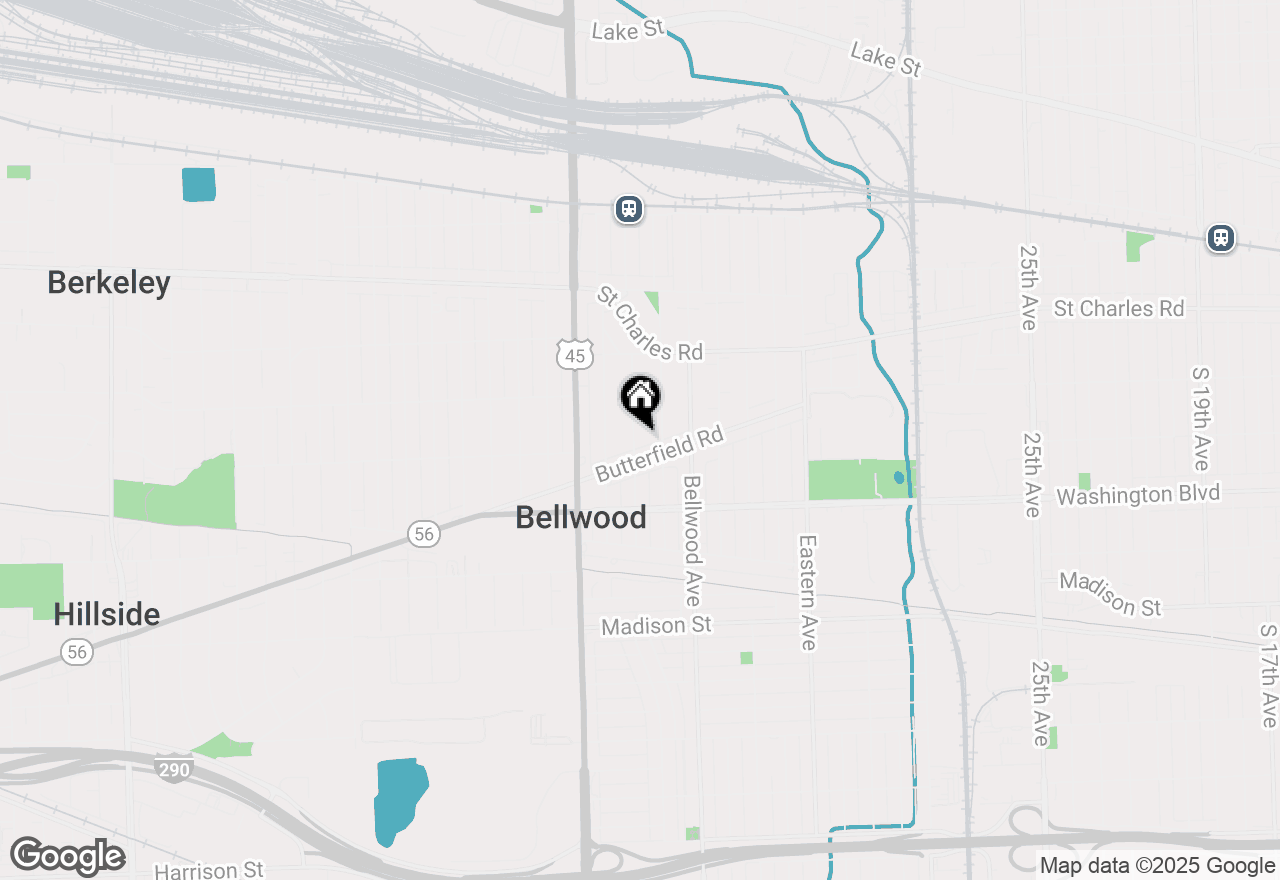 Map of 439 Morris Avenue, Bellwood, IL 60104
