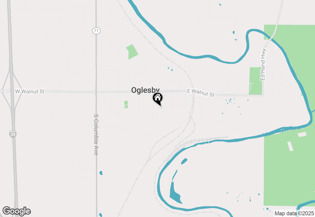 Map of 223 E 2nd Street, Oglesby, IL 61348