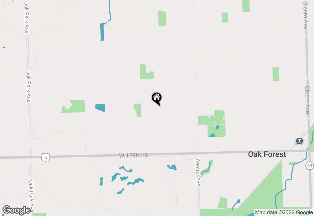 Map of 5842 Stuart Lane, Oak Forest, IL 60452