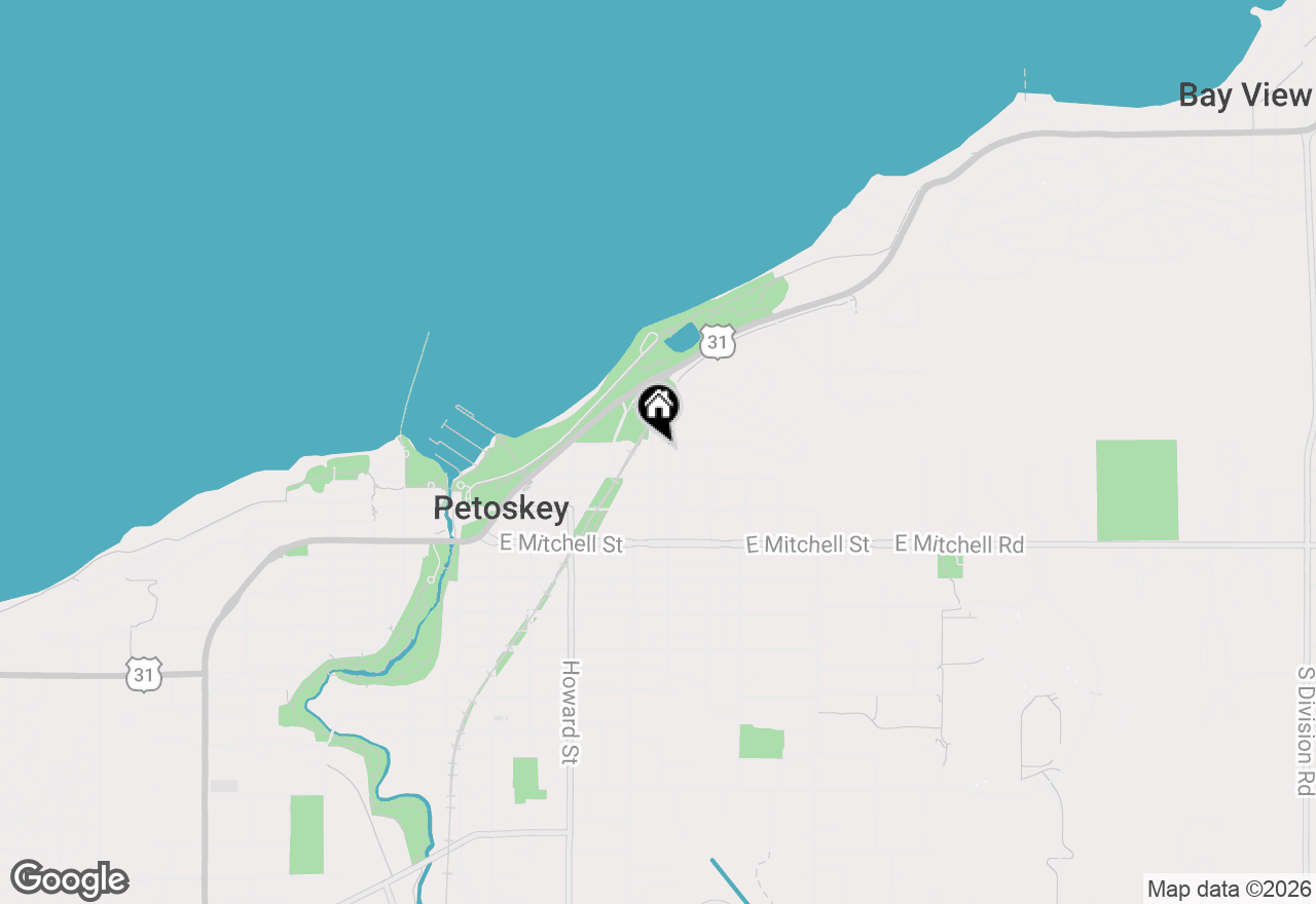 Map of 105 Division Street, Petoskey, MI 49770
