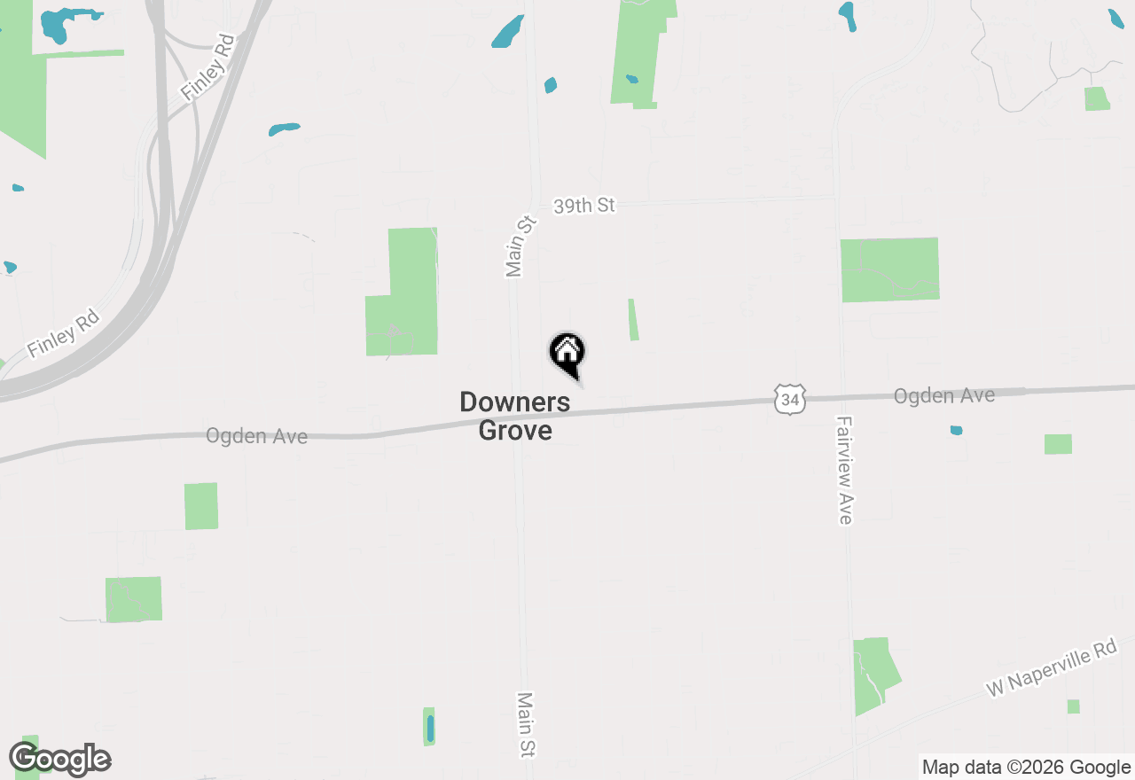 Map of 4238 Lindley Street, Downers Grove, IL 60515