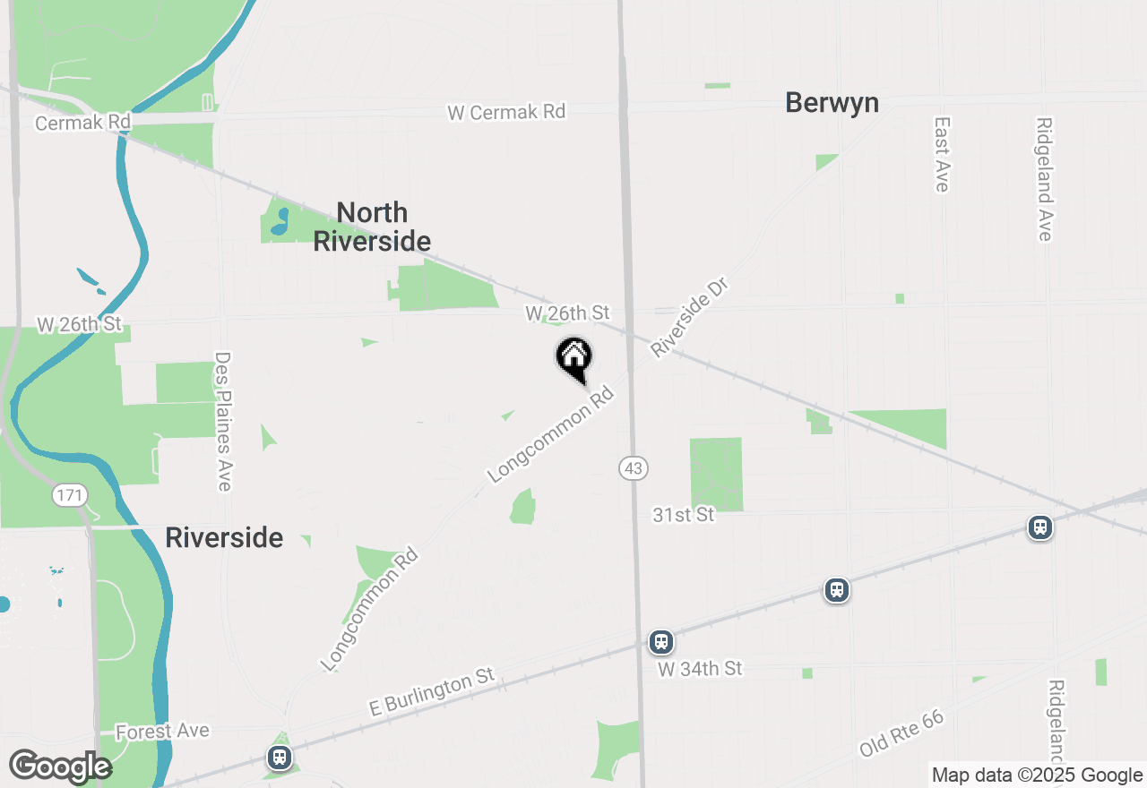 Map of 636 Selborne Road, Riverside, IL 60546