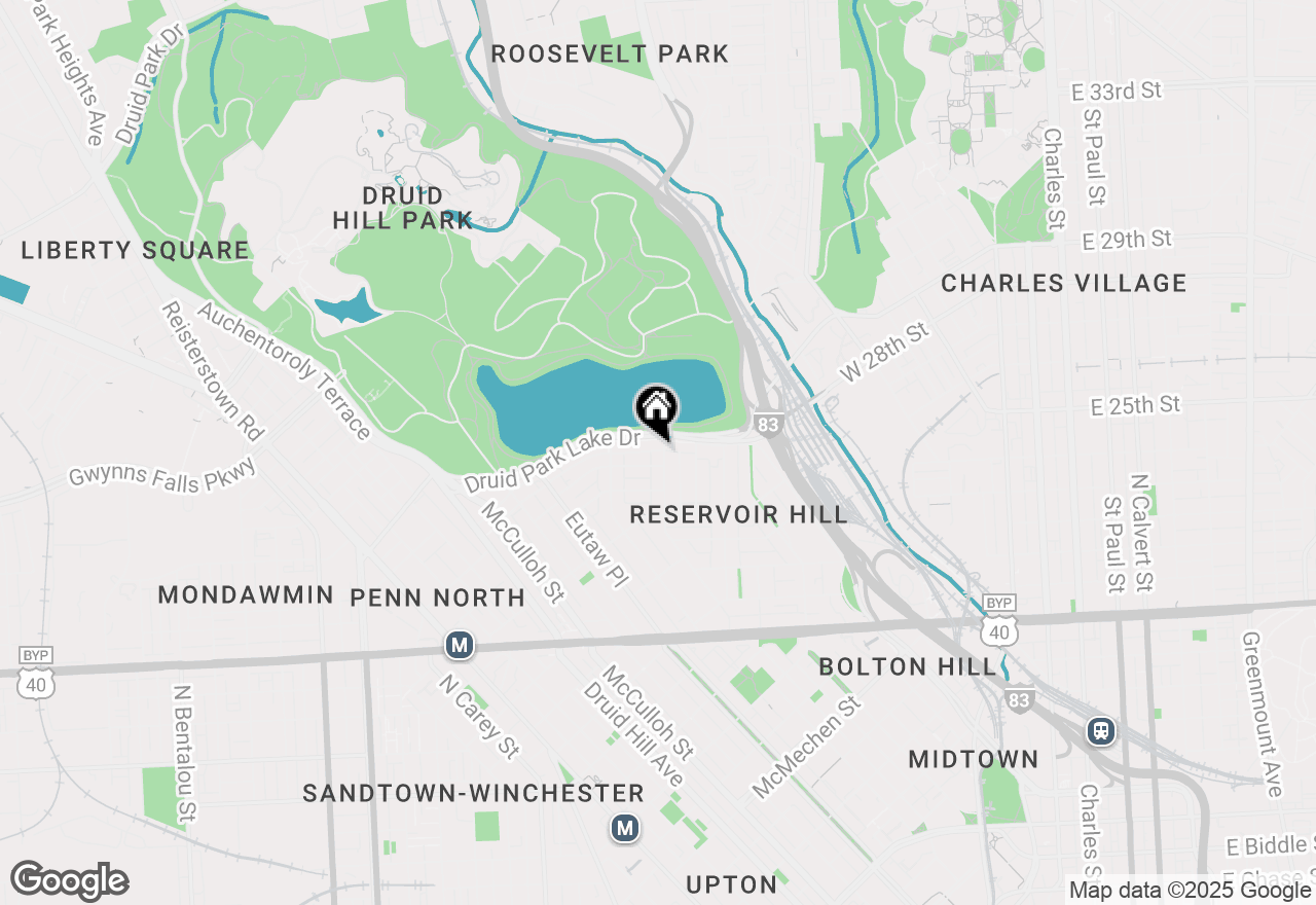 Map of 2524 Brookfield Avenue, Baltimore, MD 21217