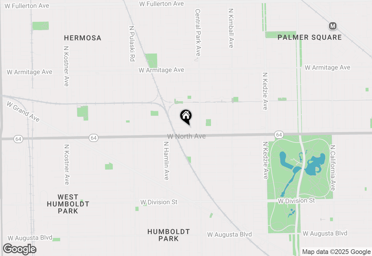 Map of 1625 N Lawndale Avenue, Chicago, IL 60647