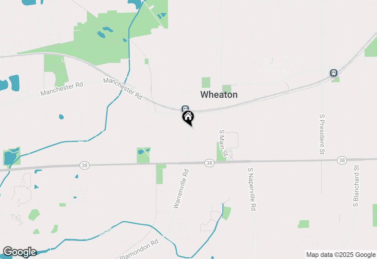 Map of 616 W Childs Street, Wheaton, IL 60187