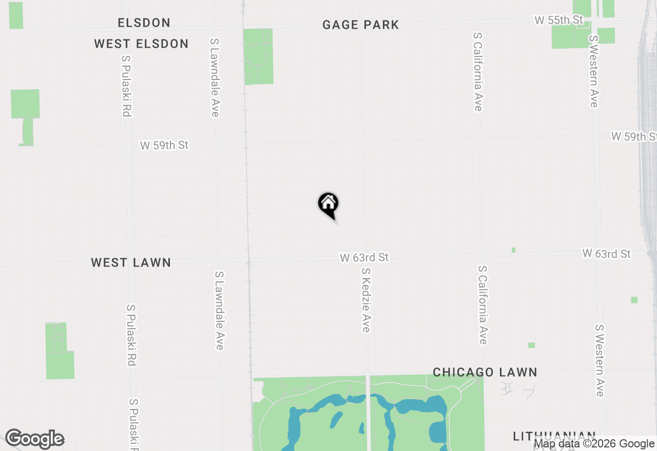 Map of 3312 W 62nd Street, Chicago, IL 60629
