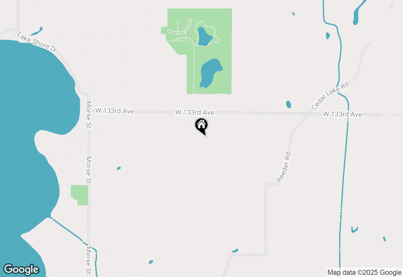 Map of 5883 W 134th Avenue, Cedar Lake, IN 46303