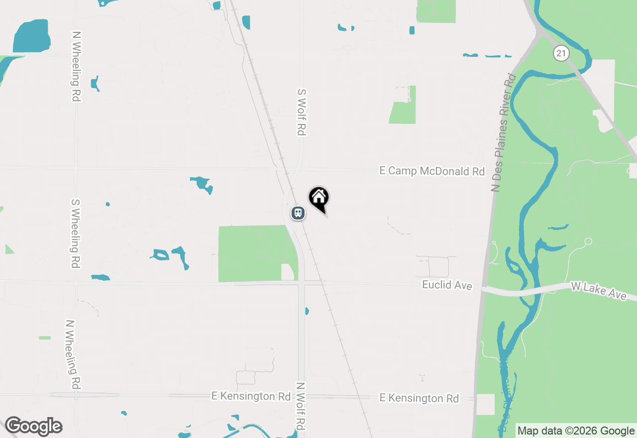 Map of 1742 E Tano Lane, Mount Prospect, IL 60056