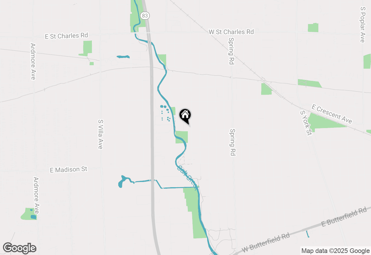 Map of 663 S Sunnyside Avenue, Elmhurst, IL 60126