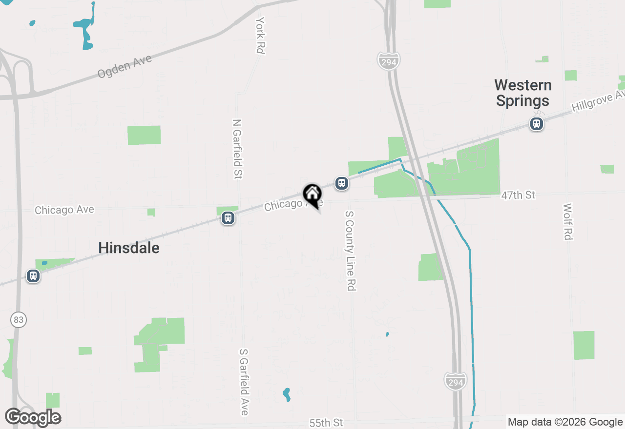 Map of 21 Orchard Place, Hinsdale, IL 60521