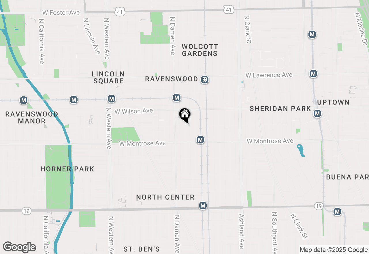 Map of 4452 N Winchester Avenue #2, Chicago, IL 60640