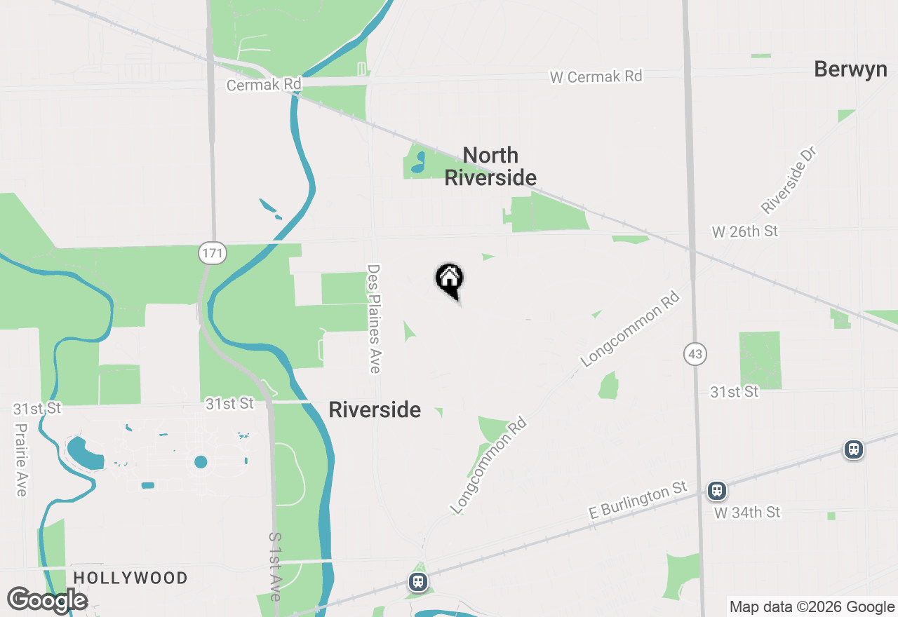Map of 101 Southcote Road, Riverside, IL 60546