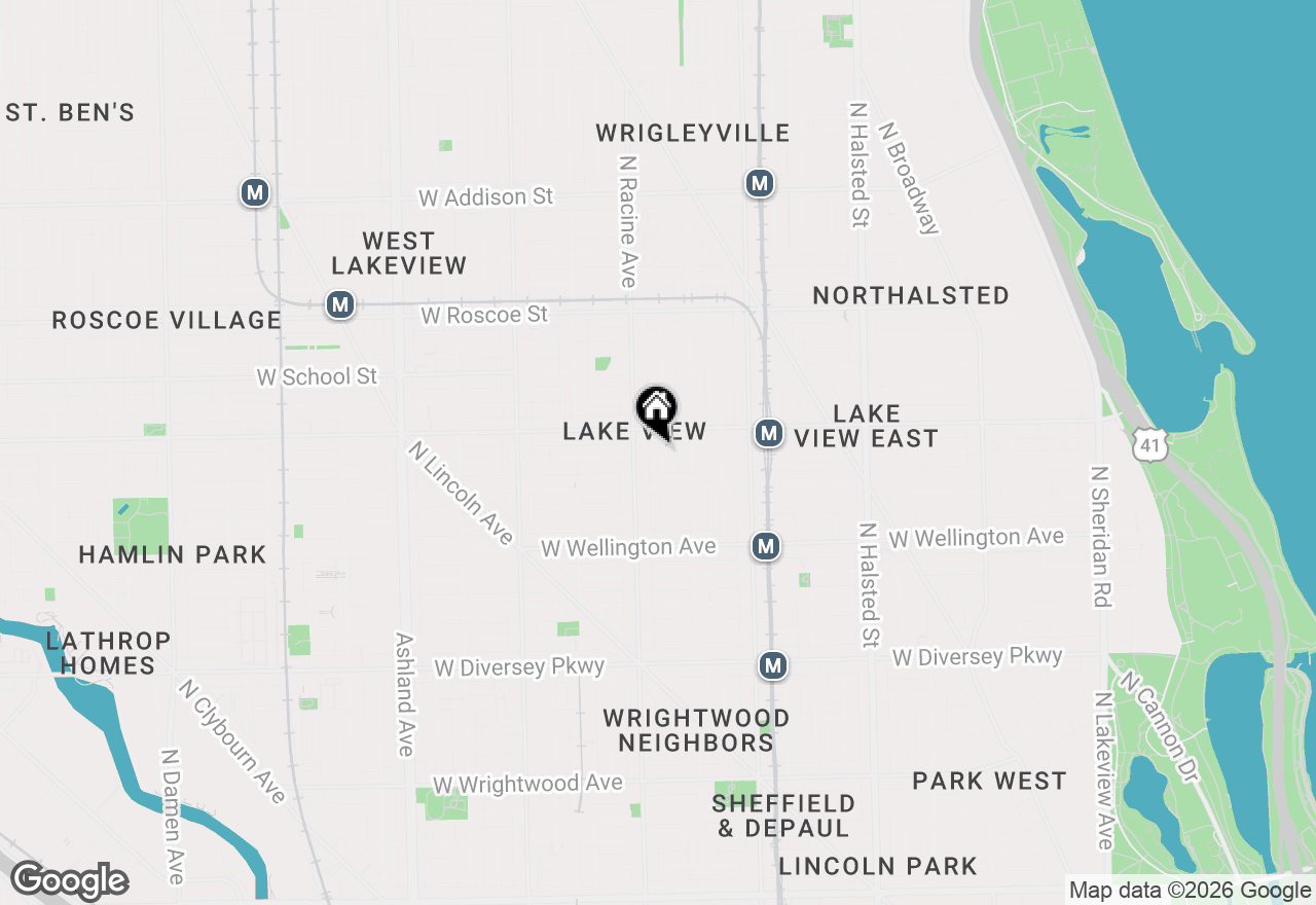 Map of 3134 N Clifton Avenue #3E, Chicago, IL 60657