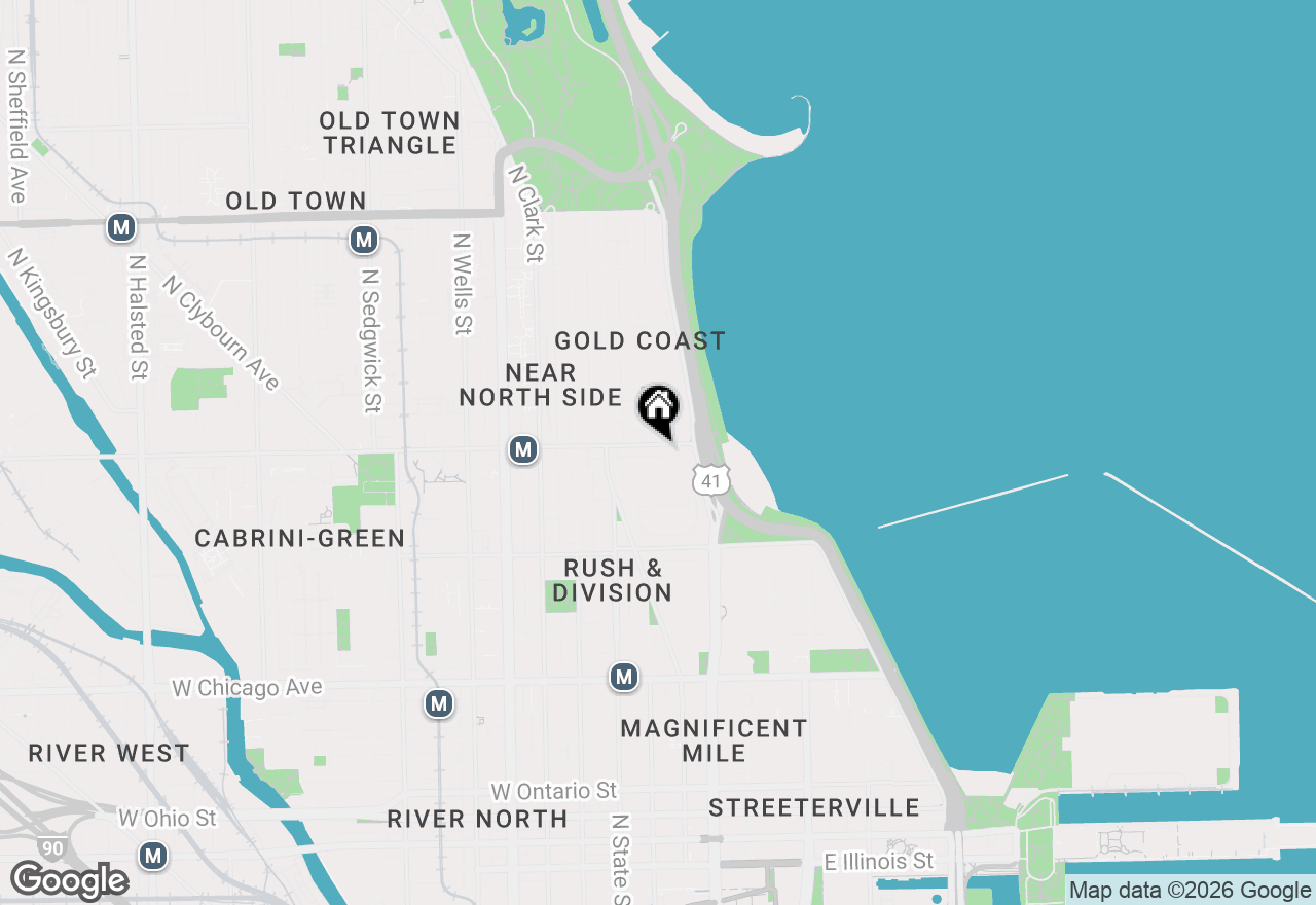 Map of 57 E Division Street, Chicago, IL 60610