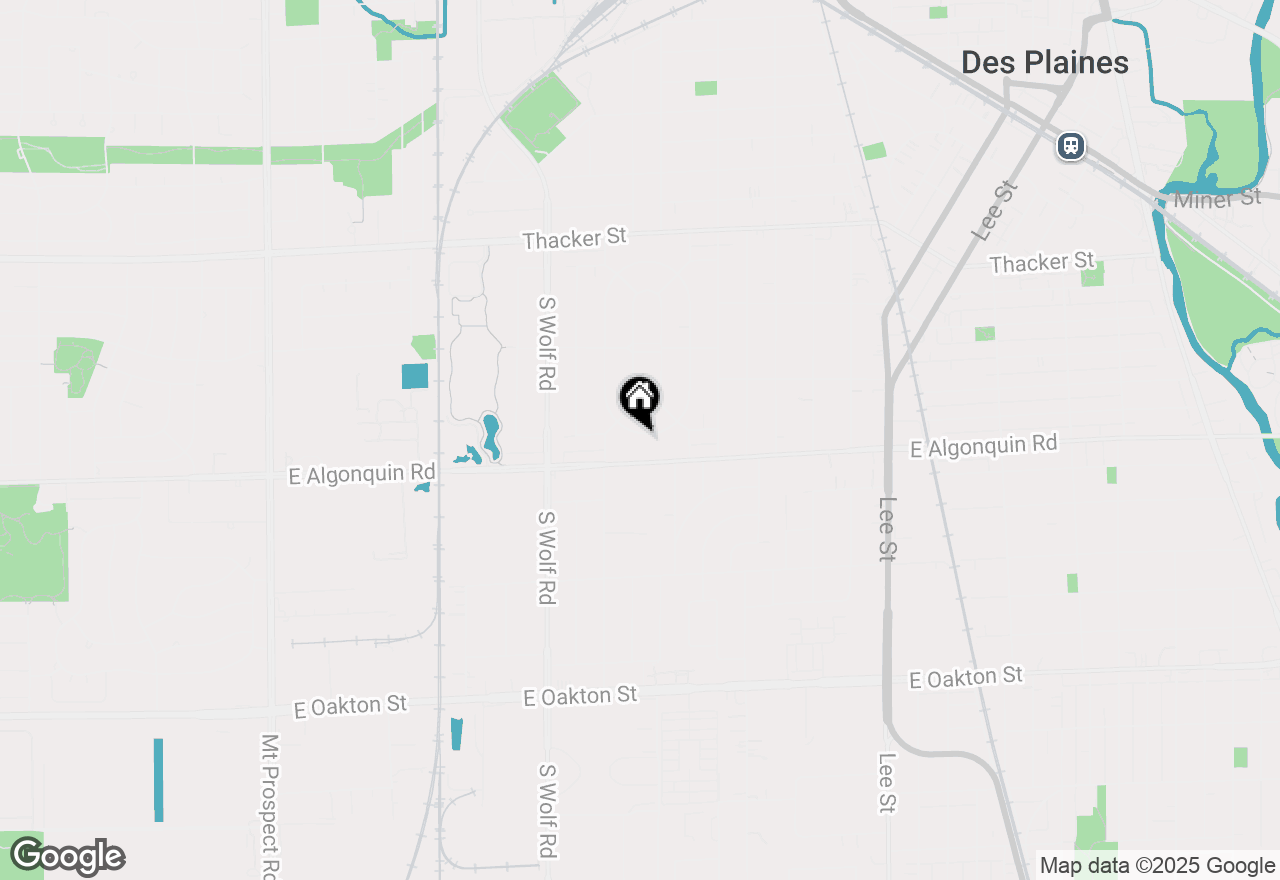 Map of 1162 W Grant Drive, Des Plaines, IL 60016