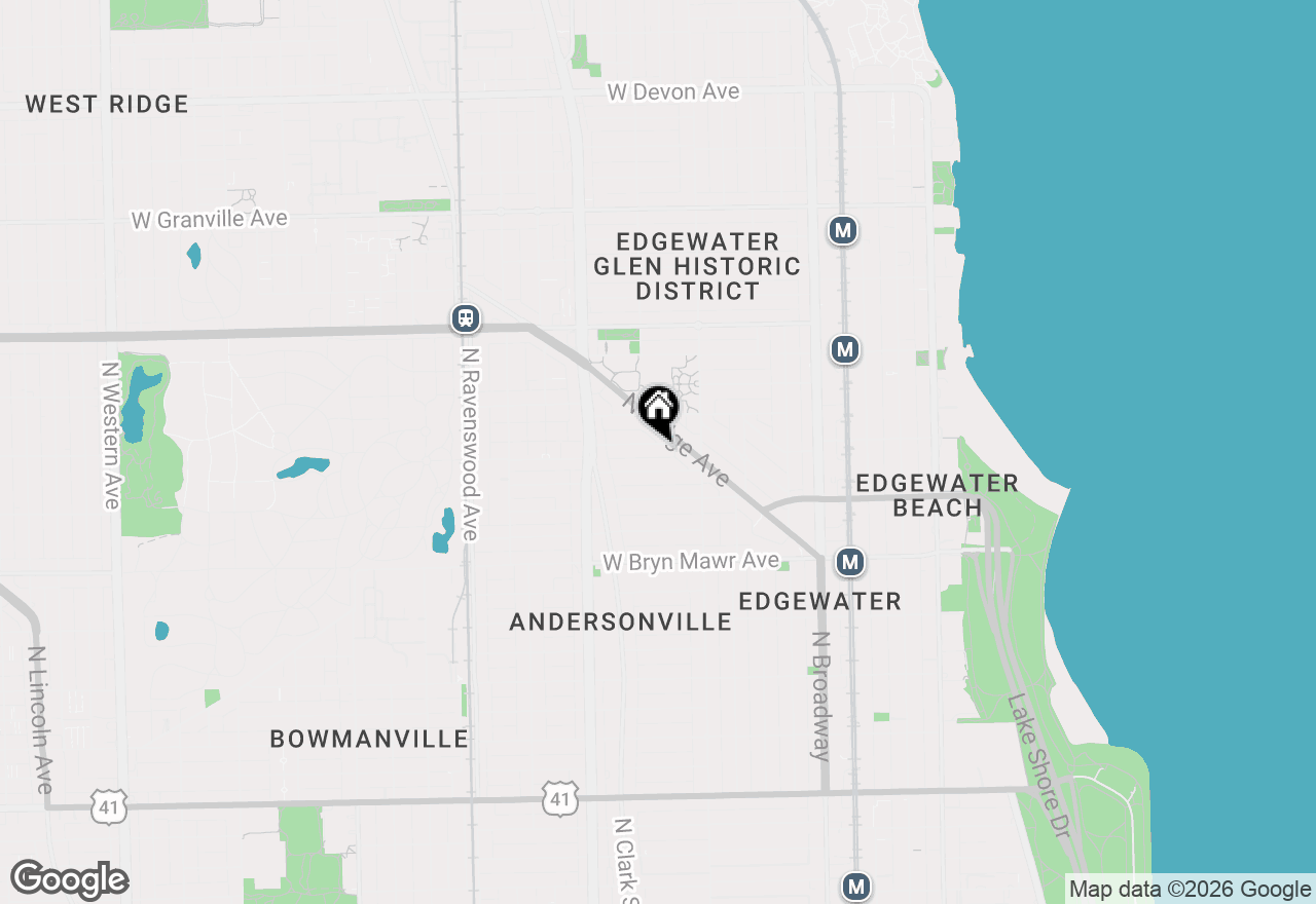 Map of 1443 W Victoria Street #1F, Chicago, IL 60660