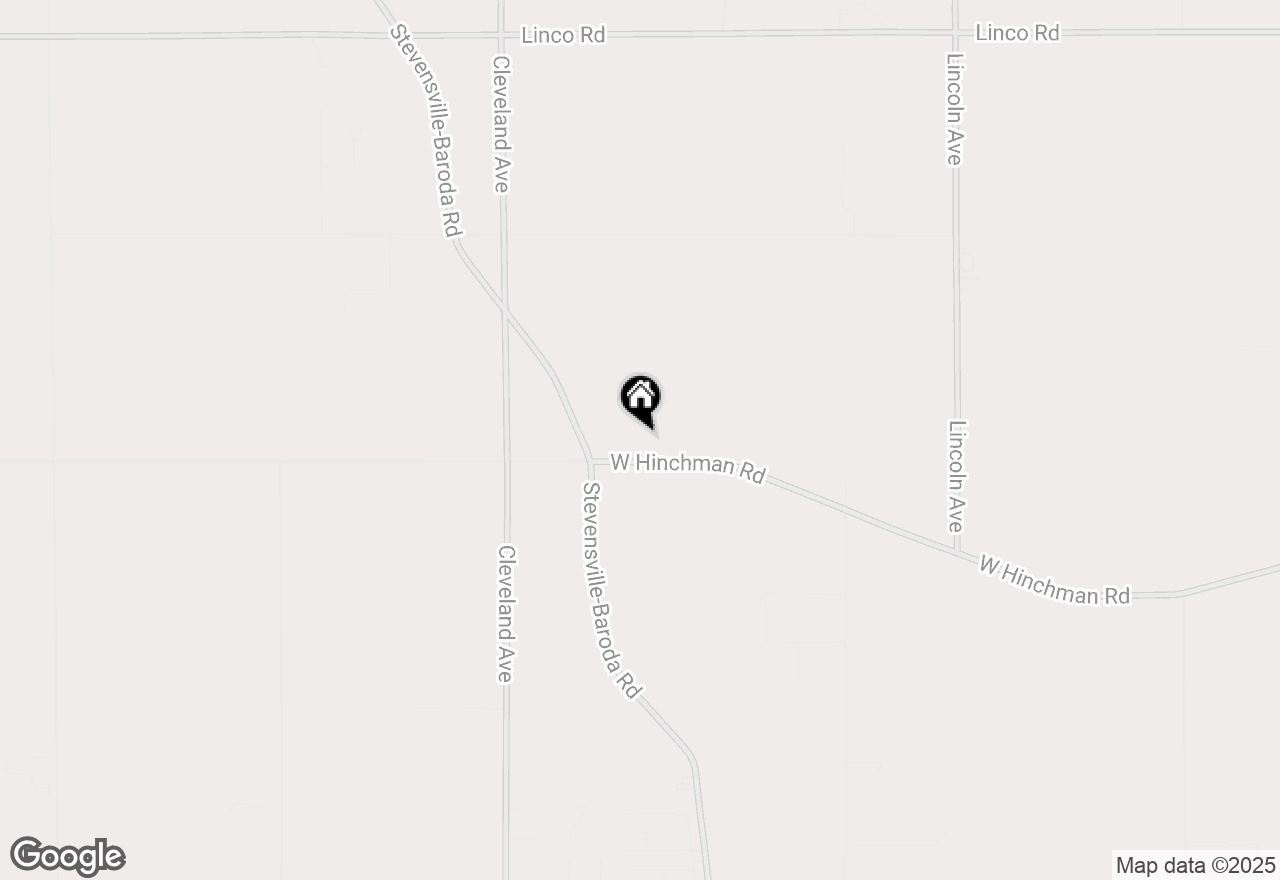 Map of 1453 Hinchman Road, Baroda, MI 49101