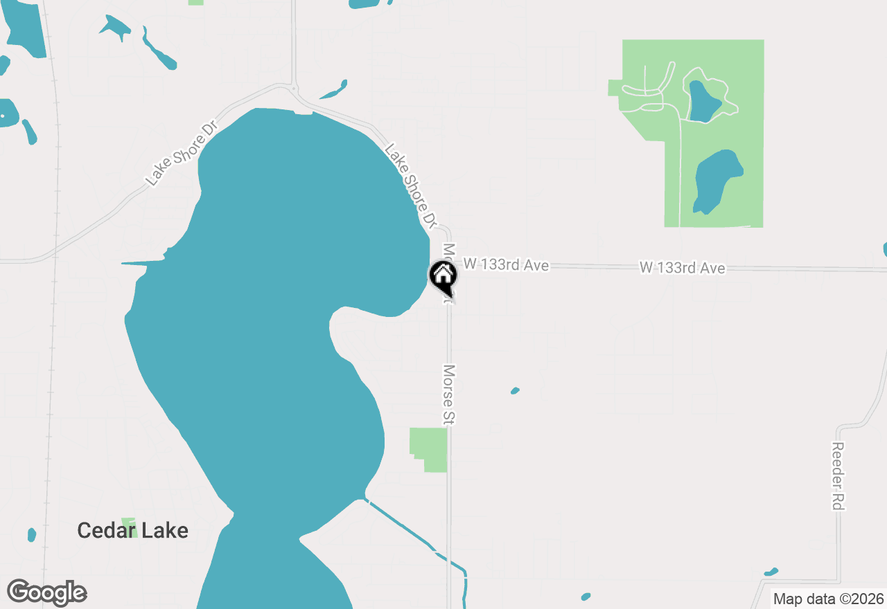 Map of 7204 W 133rd Court, Cedar Lake, IN 46303