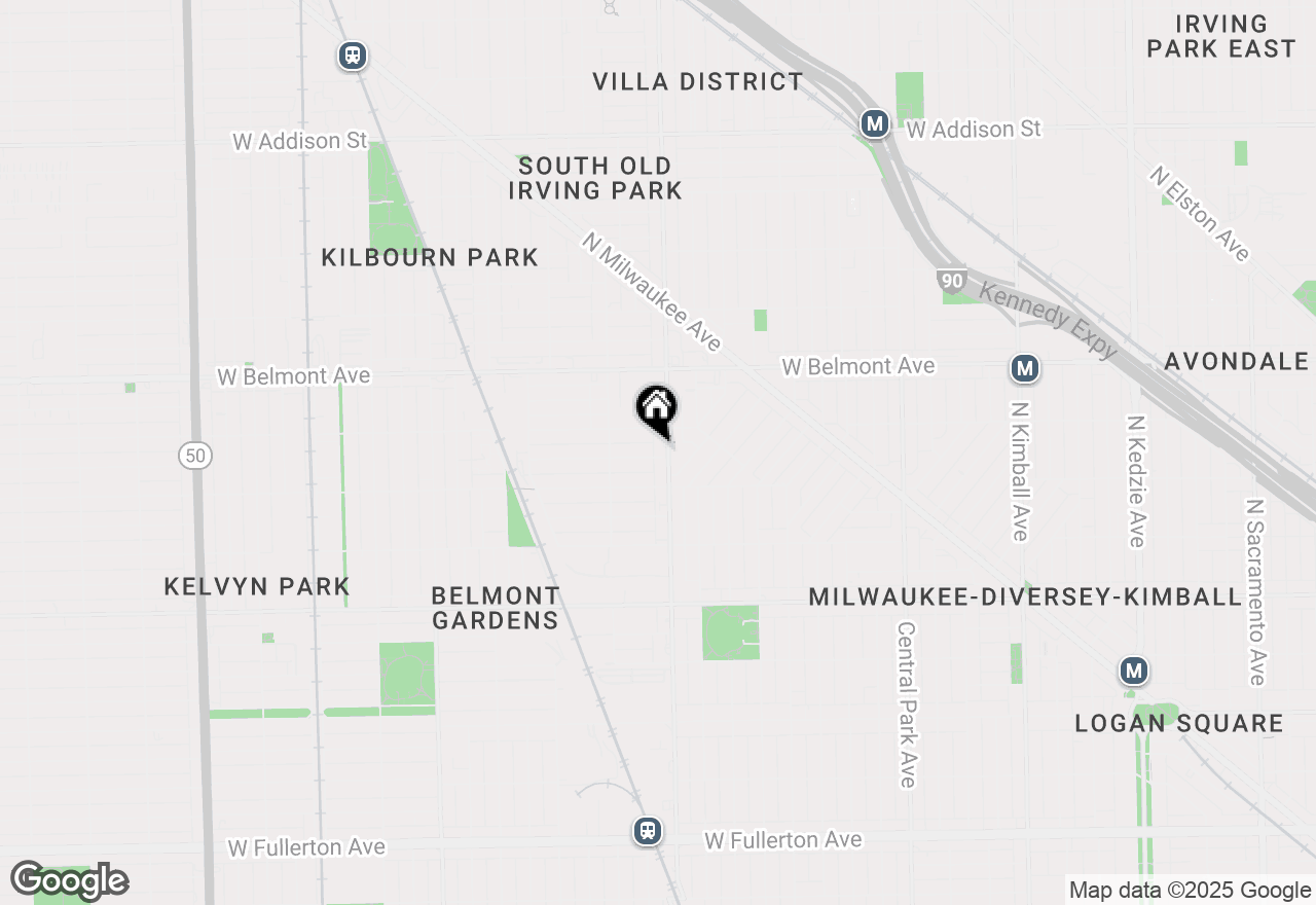 Map of 4008 W Nelson Street #8A, Chicago, IL 60641