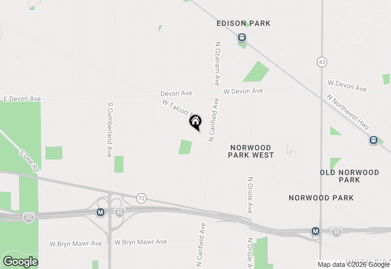 Map of 1504 Grove Avenue, Park Ridge, IL 60068