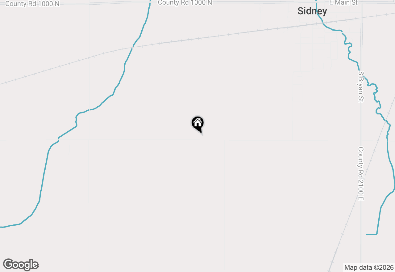 Map of 1980 County Road 900 N, Sidney, IL 61877