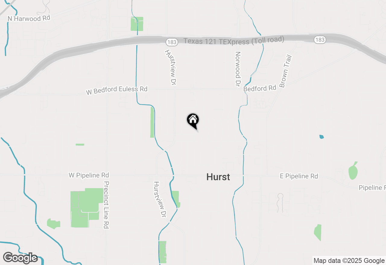 Map of 404 Patricia Road, Hurst, TX 76053