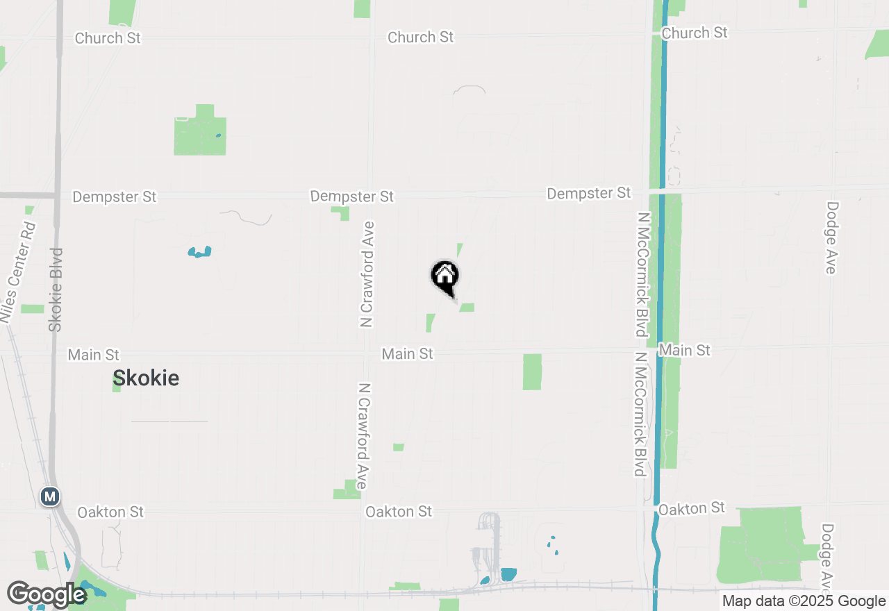 Map of 8506 E Prairie Road, Skokie, IL 60076