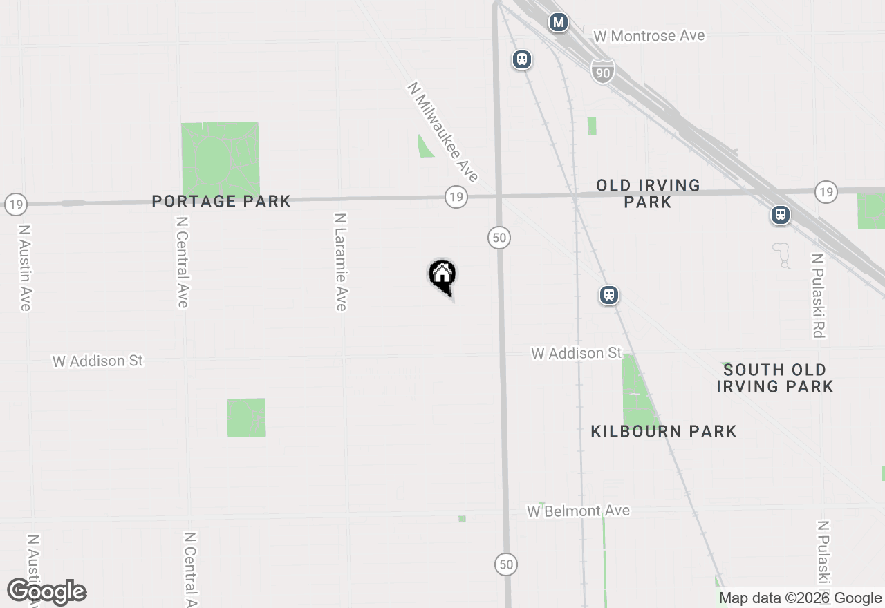 Map of 4925 W Warwick Avenue, Chicago, IL 60641