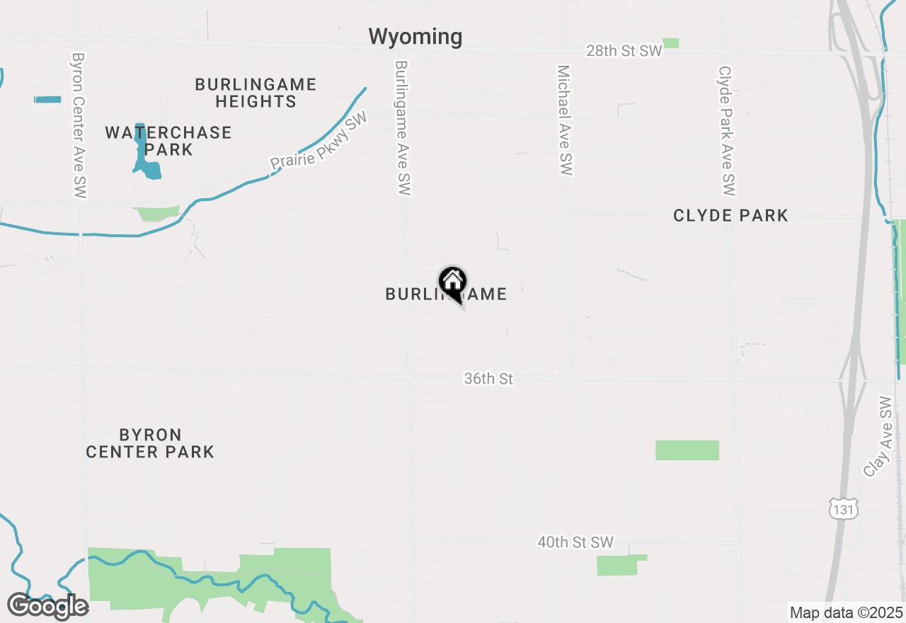 Map of 3427 Parkland Avenue Sw, Wyoming, MI 49509