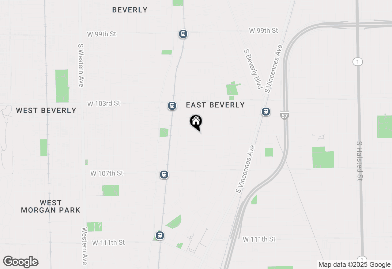 Map of 1724 W 105th Street, Chicago, IL 60643