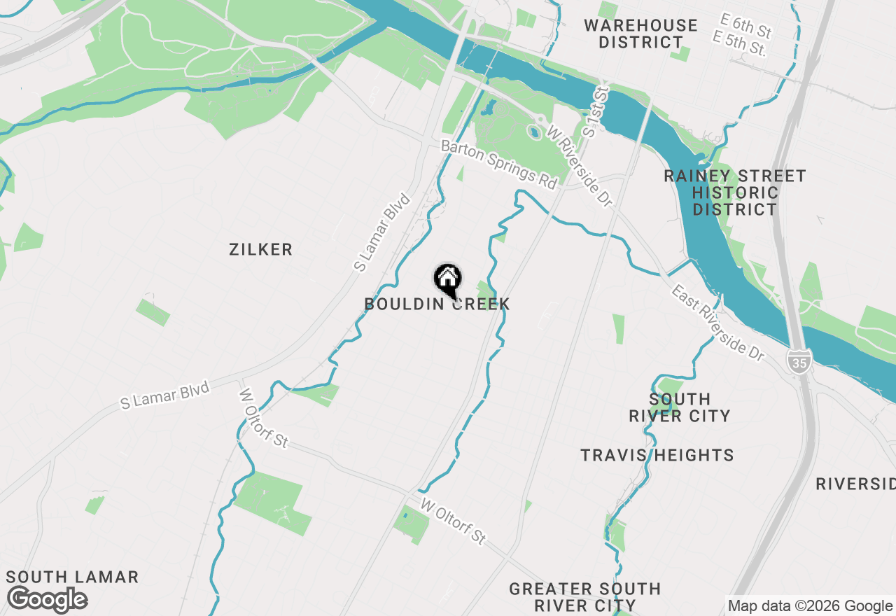 Map of 808 W Elizabeth St, Austin, TX 78704