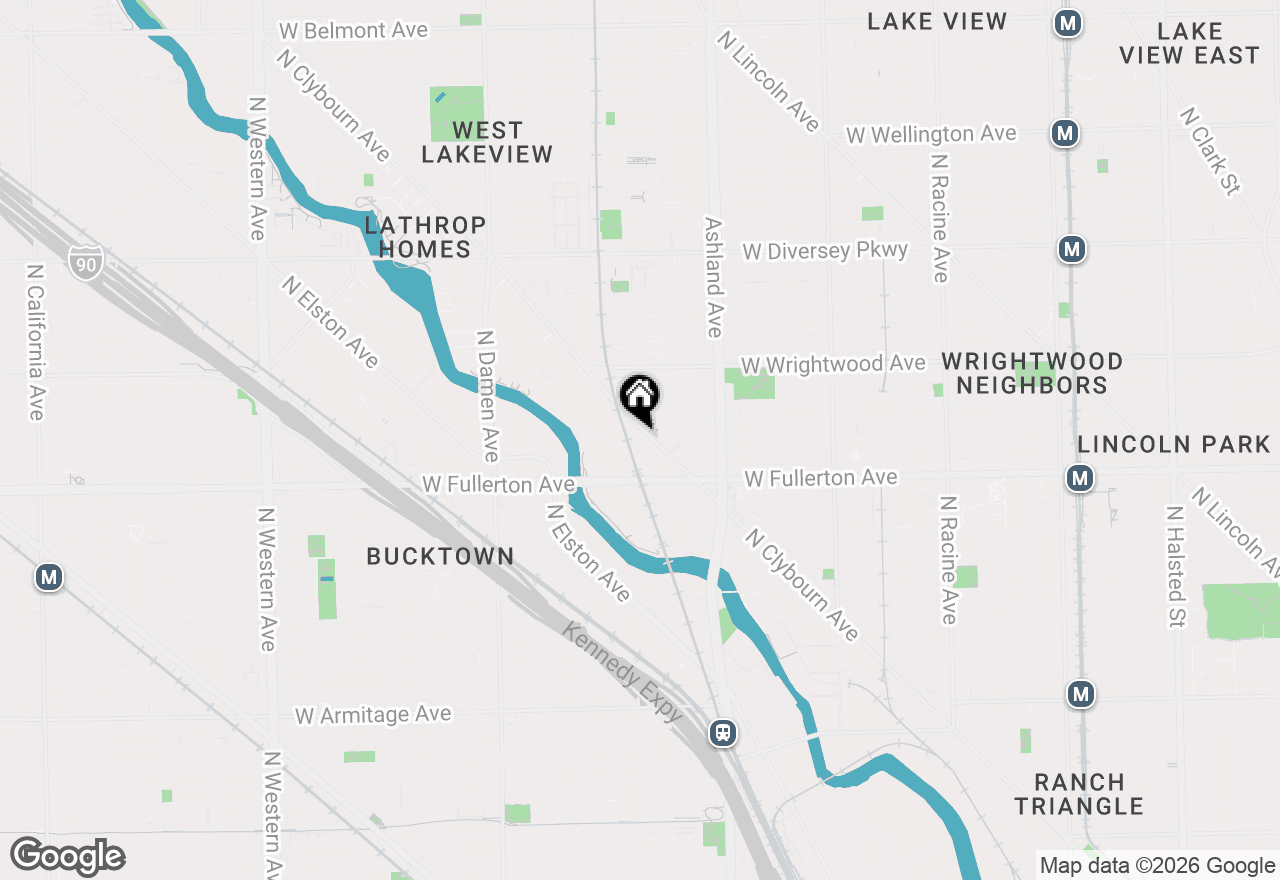 Map of 2470 N Clybourn Avenue #CH1, Chicago, IL 60614