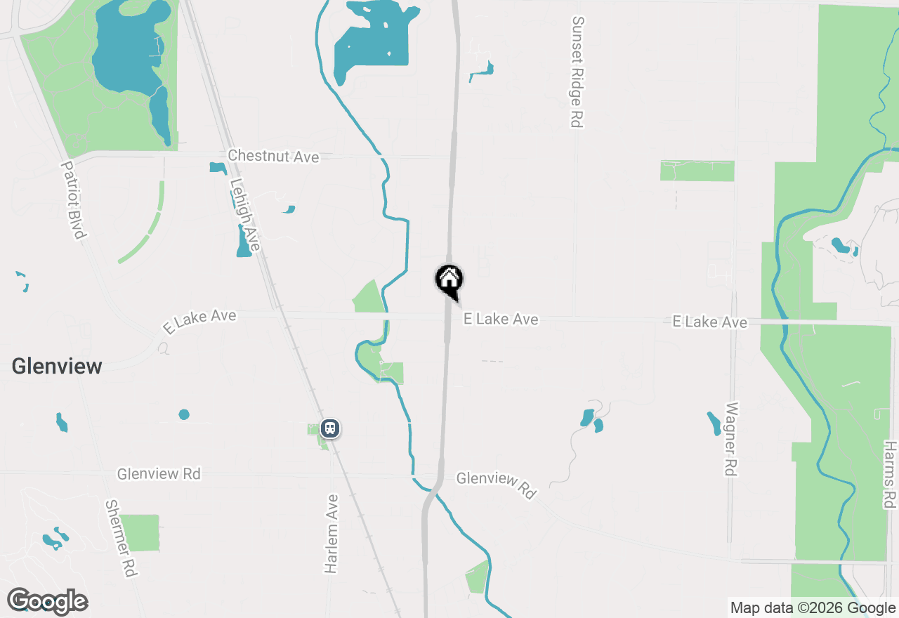 Map of 1417 Waukegan Road, Glenview, IL 60025