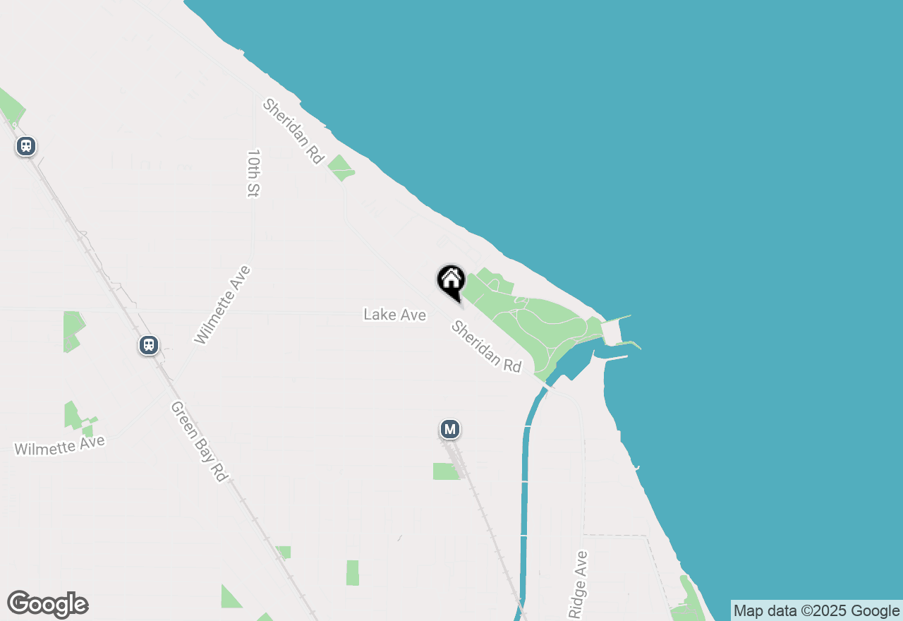 Map of 846 Sheridan Road, Wilmette, IL 60091