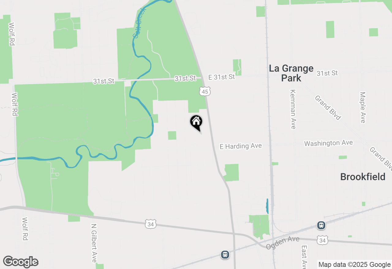 Map of 733 N Kensington Avenue, La Grange Park, IL 60526