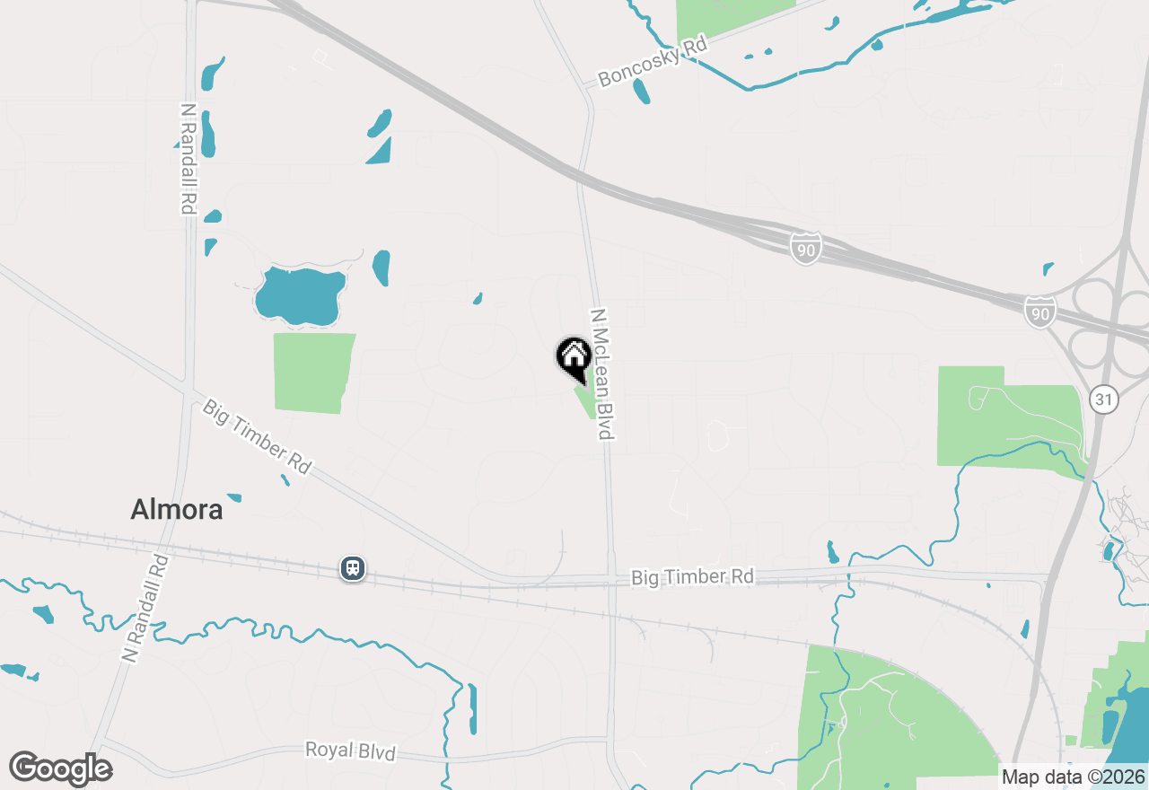 Map of 1583-1585 Sheffield Drive, Elgin, IL 60123