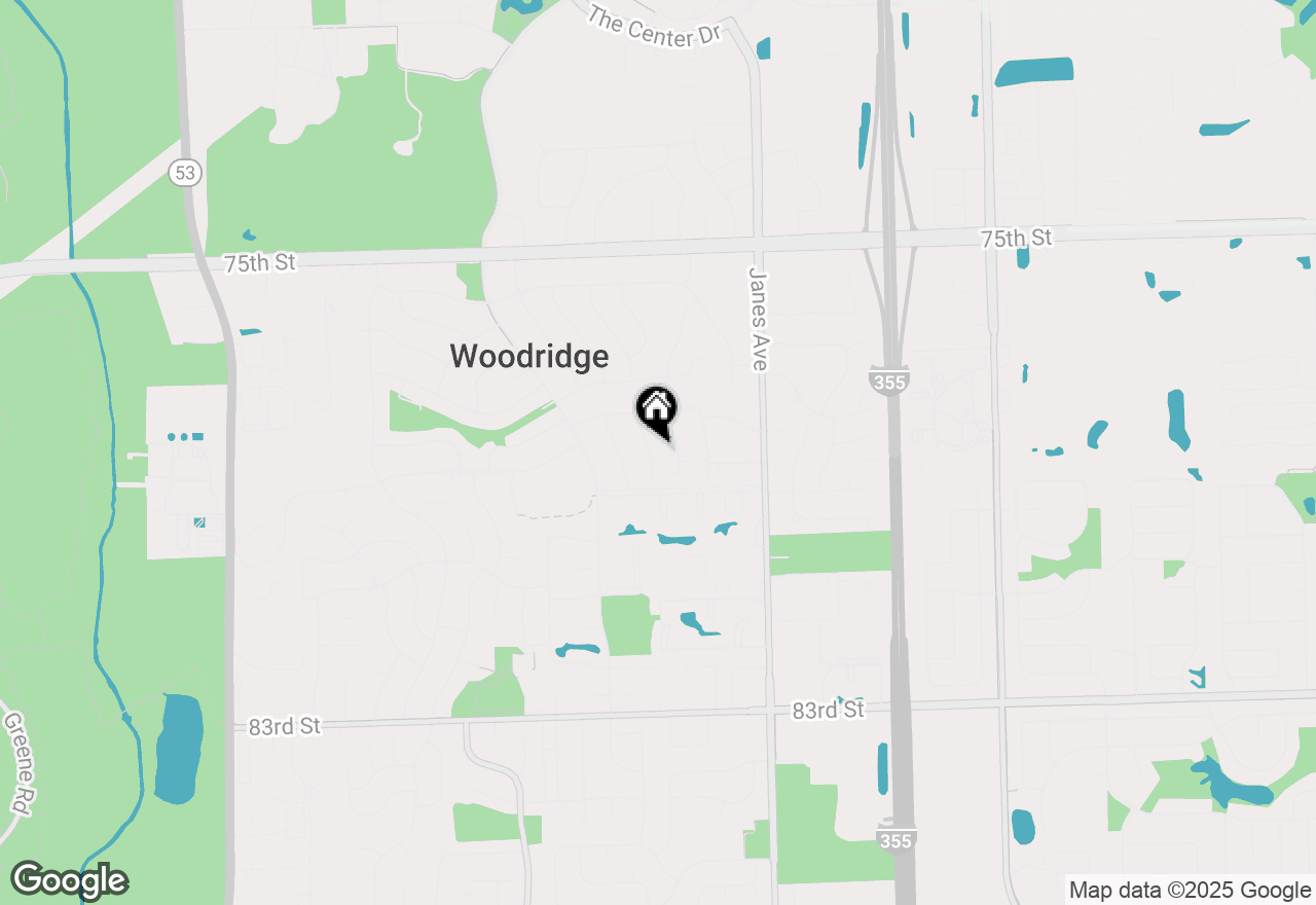 Map of 7831 Catalpa Avenue, Woodridge, IL 60517