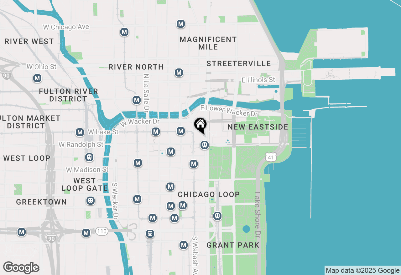 Map of 421 E Benton Place #421, Chicago, IL 60601
