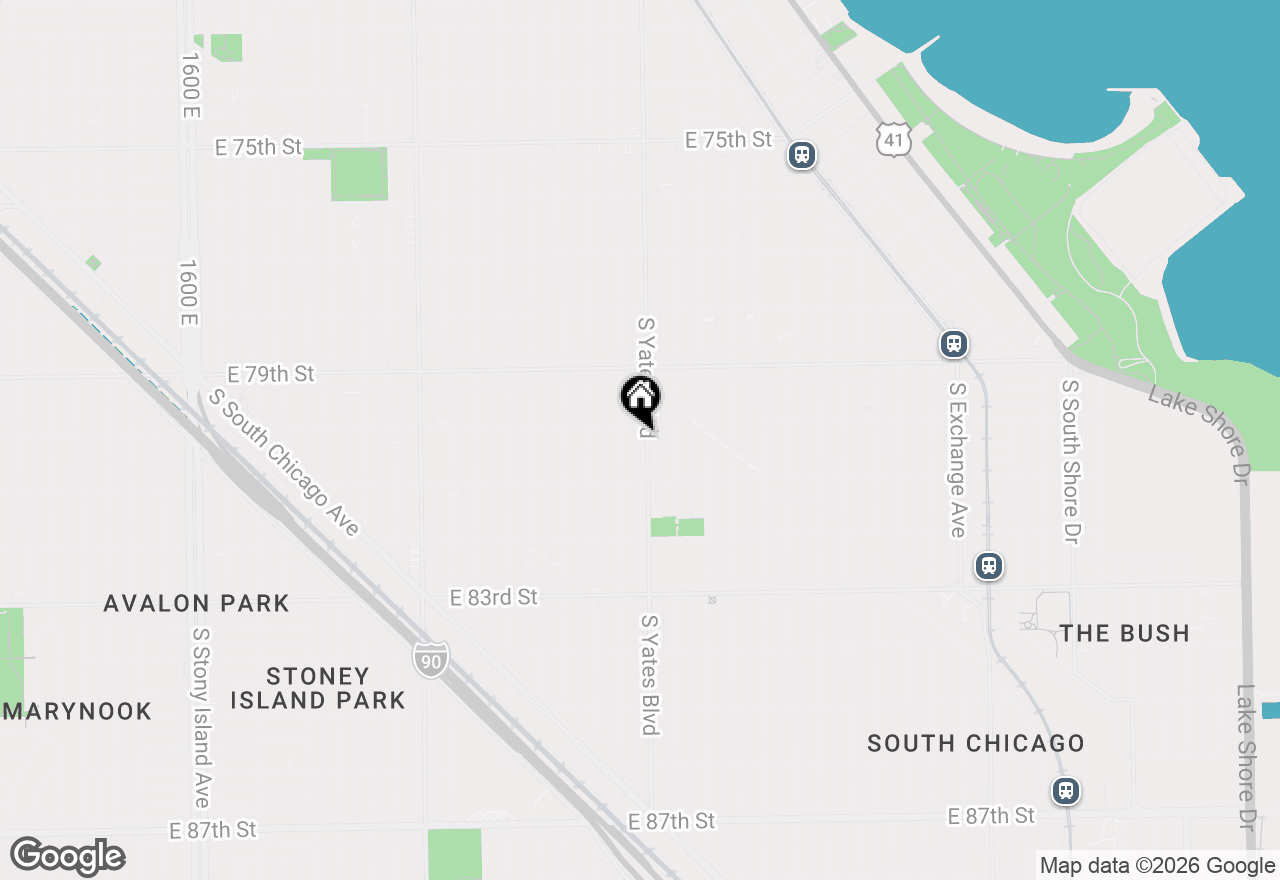 Map of 8014 S Yates Boulevard, Chicago, IL 60617