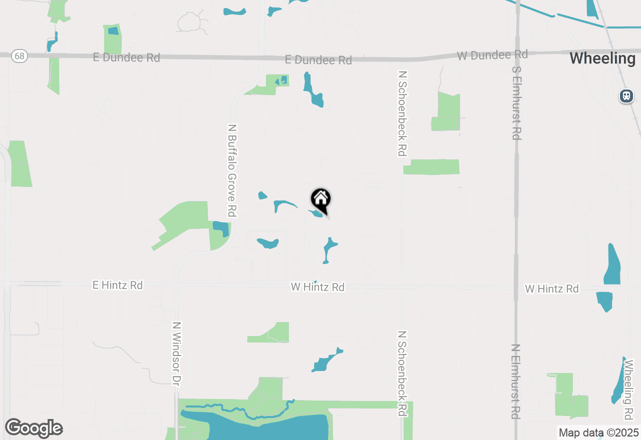 Map of 1419 Chippewa Trail, Wheeling, IL 60090