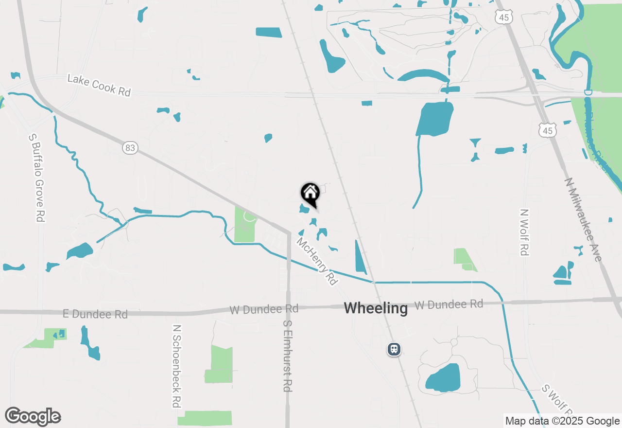 Map of 718 Dorset Circle, Wheeling, IL 60090