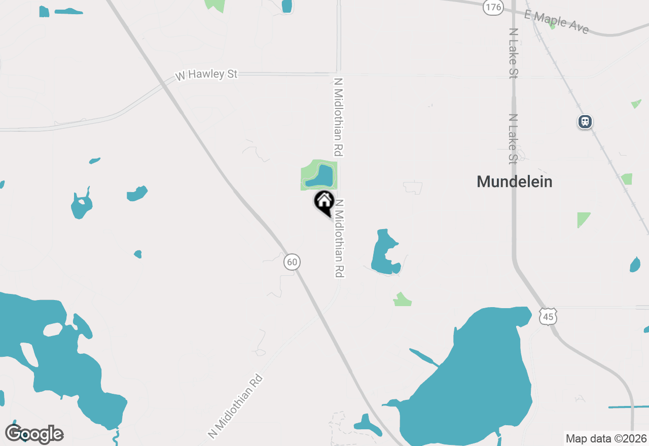 Map of 1127 Ashbrook Drive, Mundelein, IL 60060