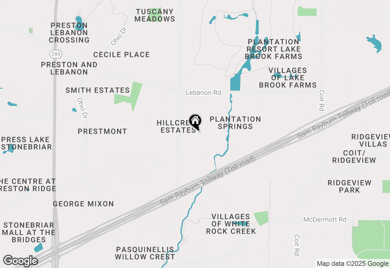 Map of 10801 Wild Oak Drive, Frisco, TX 75035