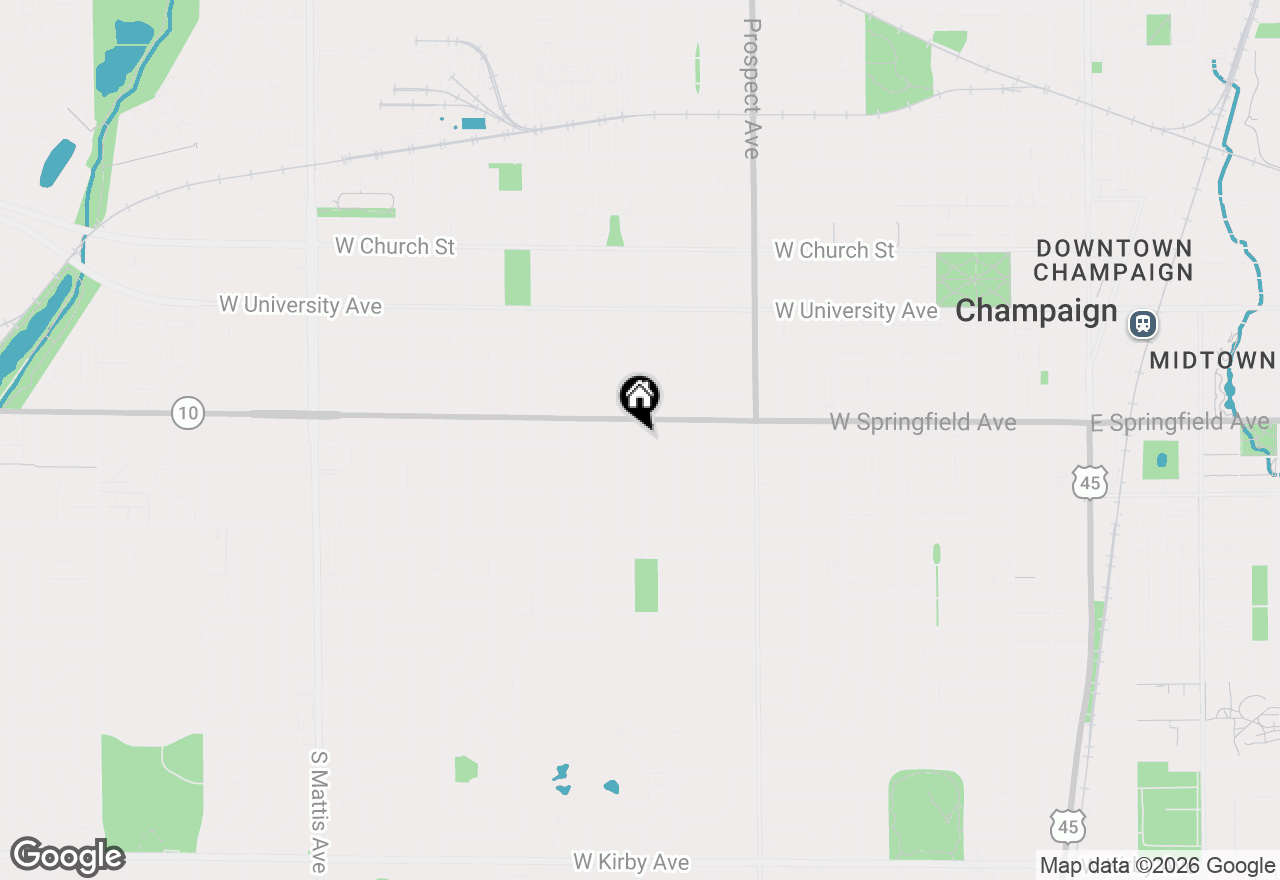 Map of 407 S Mckinley Avenue, Champaign, IL 61821