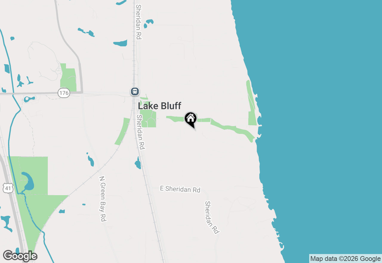 Map of 363 Newman Court, Lake Bluff, IL 60044