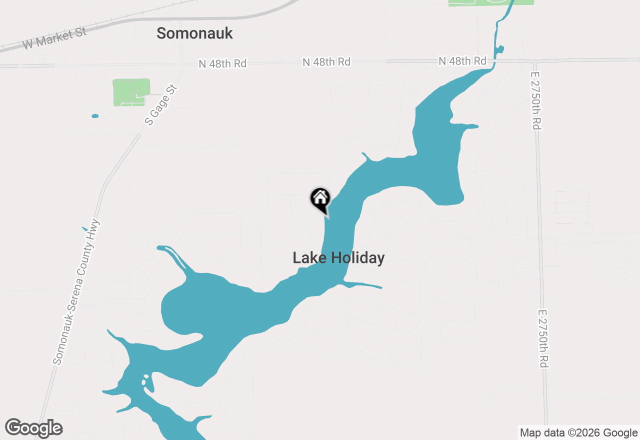 Map of 437 Holiday Drive, Somonauk, IL 60552
