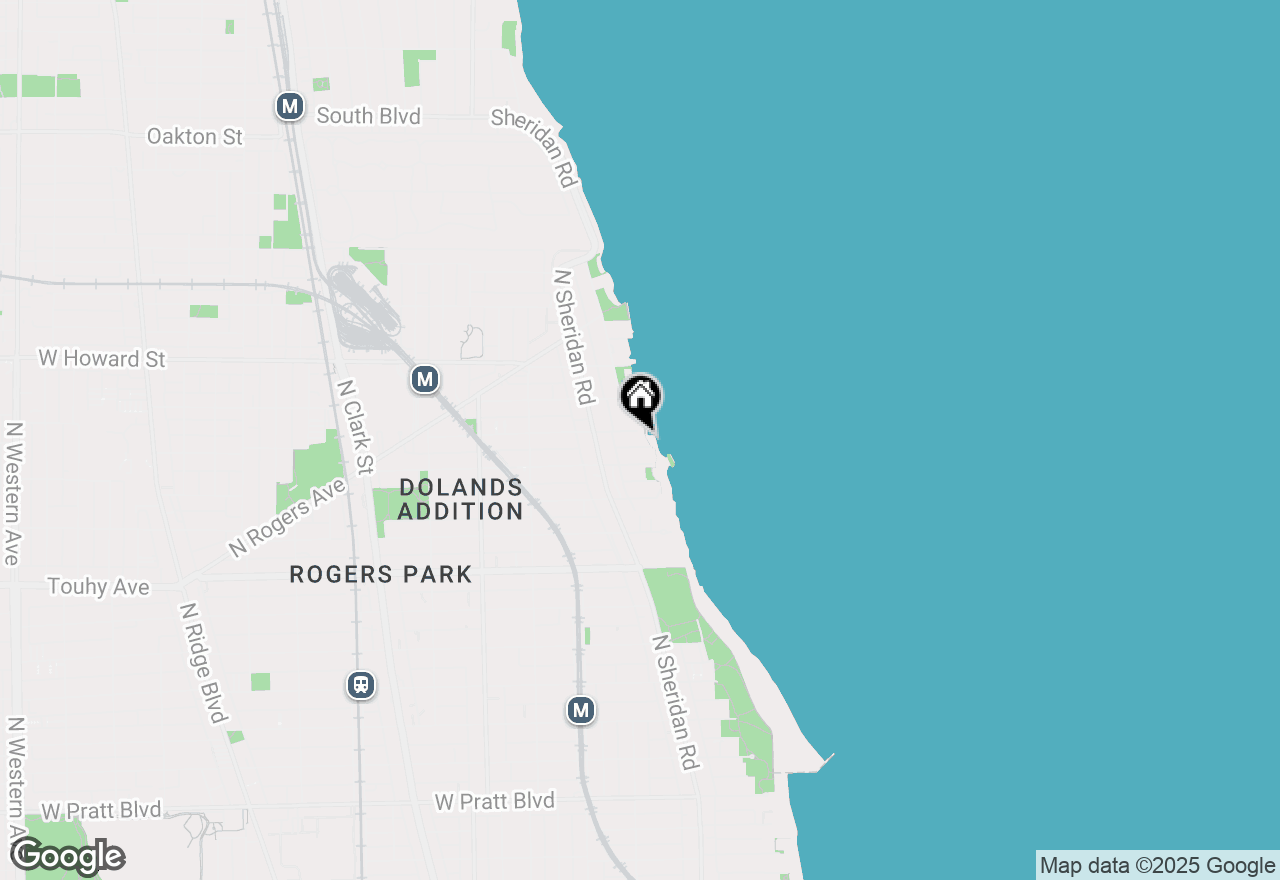 Map of 1321 W Fargo Avenue #2E, Chicago, IL 60626